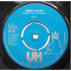 10cc Rubber Bullets USED VINYL 7INCH 45 RPM SINGLE