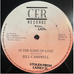 Bill Campbell (3) In The Name Of Love / I Love It Vinyl 12" USED