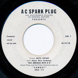Anita Bryant / Johnny Mann Orchestra See America With A C USED VINYL 7INCH 45 RPM PROMO