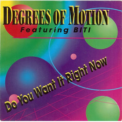 Degrees Of Motion / Biti Strauchn Do You Want It Right Now USED VINYL 12INCH 33 S RPM