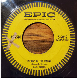 Earl Backus Pickin' In The Rough Vinyl 7" USED