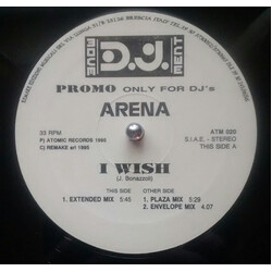 Arena (6) I Wish USED VINYL 12INCH PROMO STEREO