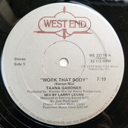 Taana Gardner Work That Body USED VINYL 12INCH 33 S RPM SINGLE STEREO