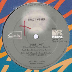 Tracy Weber Sure Shot USED VINYL 12INCH 33 S RPM