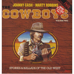 Johnny Cash / Marty Robbins The Cowboys, Volume Two, Stories & Ballads Of The Old West Vinyl LP USED