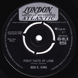 Ben E. King First Taste Of Love Vinyl 7" USED