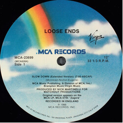 Loose Ends Slow Down USED VINYL 12INCH 33 S RPM