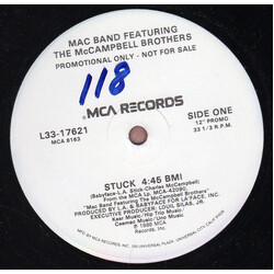 Mac Band Featuring The McCampbell Brothers Stuck USED VINYL 12INCH 33 S RPM PROMO