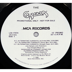 The Crusaders A.C. (Alternating Currents) USED VINYL 12INCH 33 S RPM PROMO