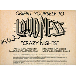 Loudness (5) Crazy  Nights USED VINYL 12INCH SINGLE PROMO