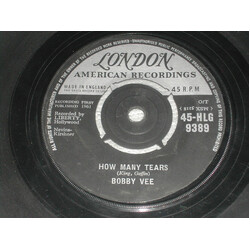 Bobby Vee How Many Tears / Baby Face USED VINYL 7INCH 45 RPM SINGLE