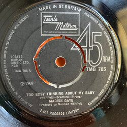 Marvin Gaye Too Busy Thinking About My Baby USED VINYL 7INCH 45 RPM SINGLE