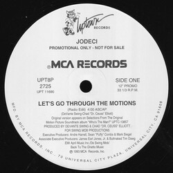 Jodeci Let's Go Through The Motions VINYL 12" USED