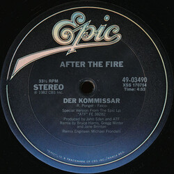 After The Fire Der Kommissar USED VINYL 12INCH 33 S RPM