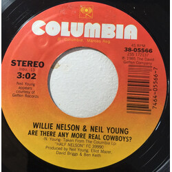 Willie Nelson / Neil Young Are There Any More Real Cowboys? USED VINYL 7INCH 45 RPM