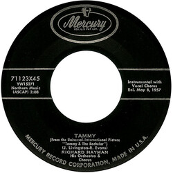 Richard Hayman And His Orchestra Tammy / Calypso Girl USED VINYL 7INCH SINGLE 45 RPM