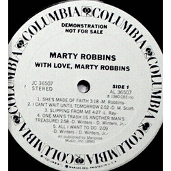 Marty Robbins With Love, Marty Robbins Vinyl LP USED