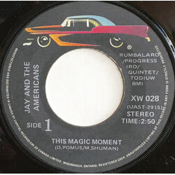 Jay & The Americans This Magic Moment / Walking In The Rain USED VINYL 7INCH 45 RPM SINGLE REISSUE