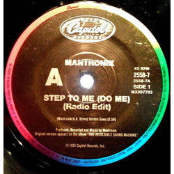 Mantronix Step To Me [Do Me] USED VINYL 7INCH 45 RPM