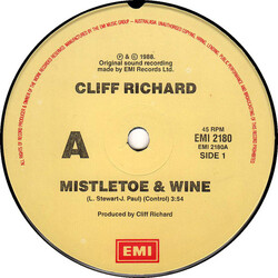 Cliff Richard Mistletoe & Wine USED VINYL 7INCH 45 RPM SINGLE