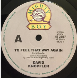 David Knopfler To Feel That Way Again USED VINYL 7INCH 45 RPM SINGLE