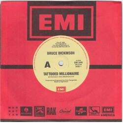 Bruce Dickinson Tattooed Millionaire USED VINYL 7INCH 45 RPM
