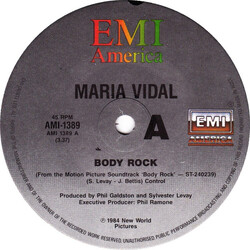 Maria Vidal / Ashford & Simpson From The Motion Picture Soundtrack 'Body Rock' USED VINYL 7INCH 45 RPM