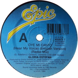 Gloria Estefan Oye Mi Canto (Hear My Voice) USED VINYL 7INCH 45 RPM SINGLE