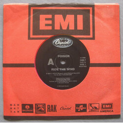 Poison (3) Ride The Wind USED VINYL 7INCH SINGLE