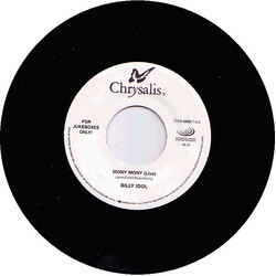 Billy Idol Mony Mony (Live) / Hot In The City USED VINYL 7INCH 45 RPM JUKEBOX REISSUE