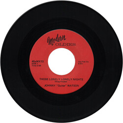 Johnny Guitar Watson Those Lonely, Lonely Nights / Someone Cares For Me USED VINYL 7INCH 45 RPM SINGLE REISSUE