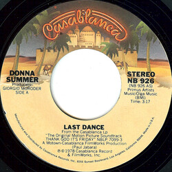 Donna Summer Last Dance USED VINYL 7INCH 45 RPM SINGLE STYRENE STEREO