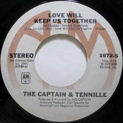 Captain And Tennille Love Will Keep Us Together USED VINYL 7INCH 45 RPM SINGLE STYRENE