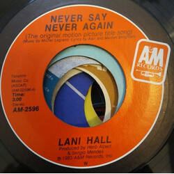 Lani Hall Never Say Never Again (The Original Motion Picture Title Song) USED VINYL 7INCH 45 RPM