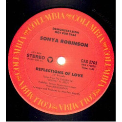Sonya Robinson Reflections Of Love USED VINYL 12INCH 33 S RPM PROMO