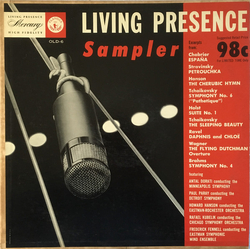 Various Living Presence High Fidelity Sampler Vinyl LP USED