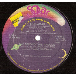 Shalamar The Second Time Around USED VINYL 12INCH 33 S RPM SINGLE MISPRESS STEREO