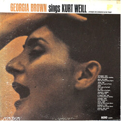 Georgia Brown Sings Kurt Weill Vinyl LP USED
