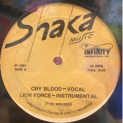 Lion Force Cry Blood / Put Up Your Fist USED VINYL 12INCH 45 RPM