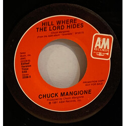Chuck Mangione Hill Where The Lord Hides USED VINYL 7INCH 45 RPM PROMO STEREO MONO