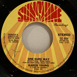Karen Young One Sure Way / Desperately USED VINYL 7INCH 45 RPM