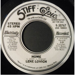 Lene Lovich Home Vinyl 7" USED