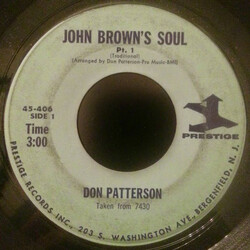 Don Patterson John Brown's Soul USED VINYL 7INCH 45 RPM