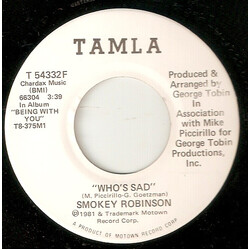 Smokey Robinson Who's Sad USED VINYL 7INCH 45 RPM SINGLE PROMO