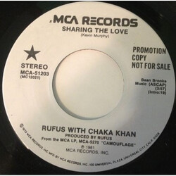 Rufus & Chaka Khan Sharing The Love Vinyl 7" USED
