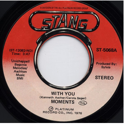 The Moments With You / Next Time That I See You Vinyl 7" USED