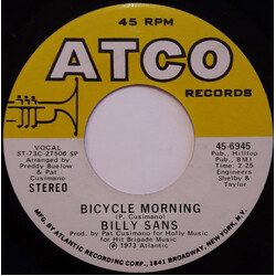 Billy Sans Bicycle Morning / For Ever USED VINYL 7INCH 45 RPM STEREO