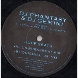 DJ Phantasy & DJ Gemini The Official Remixes Of 'Ruff Beats' VINYL 12" USED