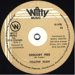 Yellowman Gregory Free Vinyl 12" USED
