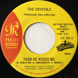 The Crystals / The Alley Cats Then He Kissed Me / Puddin' 'N Tain USED VINYL 7INCH 45 RPM REISSUE MONO